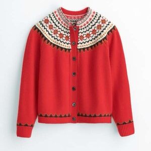 SOLD Alex Mill Hilde Fair Isle Cardigan Wool